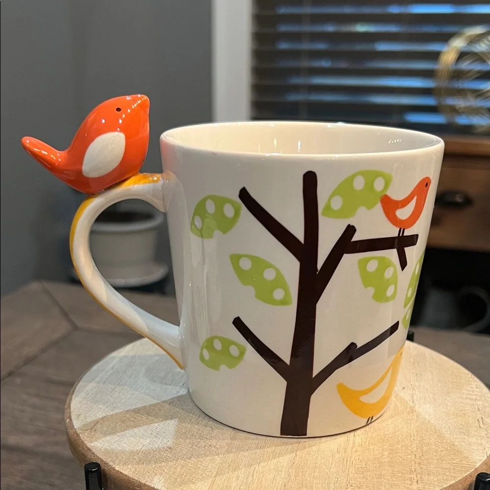 Pier 1 Hand Painted Stoneware Mug